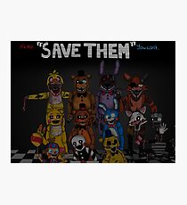 Five Nights at Freddy's "Save Them" Photographic Print