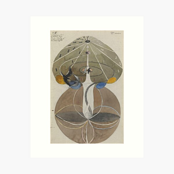 Aperçu de l'œuvre Hilma af Klint L'arbre de la connaissance n° 2, série W 1915 créée et vendue par Olivia-One.