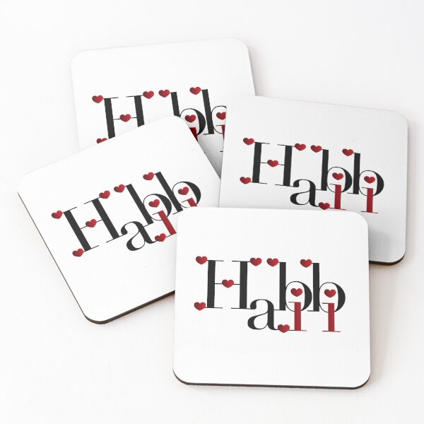 Item preview, Habibi Arabic text Design designed and sold by Raju-Creative.