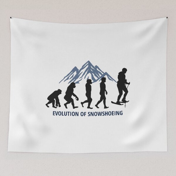 Item preview, Snowshoe Snow Hiking Winter Snowshoeing Evolution designed and sold by TastefulTees.