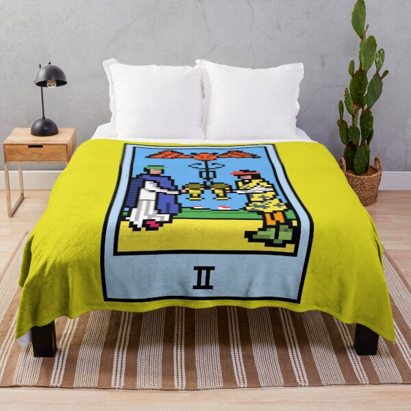 Item preview, Wait, is this pixel art tarot? Yellow - Minor Arcana 'Two of Cups' (Design for T-shirt, stickers and other accessories) designed and sold by Pixel Waite.