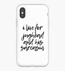 I live for Jughead and his sarcasm iPhone Case