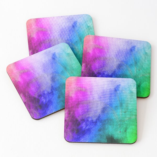 Item preview, Multicolored Rainbow Painted Grungy Textured Canvas Background designed and sold by James-Cole.
