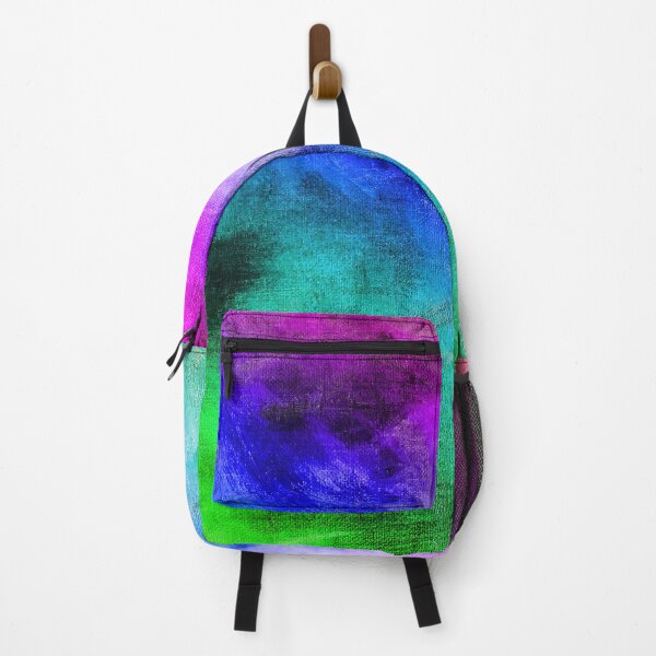 Item preview, Multicolored Rainbow Painted Grungy Textured Canvas Background designed and sold by James-Cole.