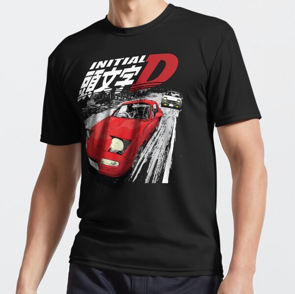 series☆頭文字DコラボINITIALD AE86 Graphic Tshirts(2color) Initial D - Mountain Drift Racing Tandem Takumi Fujiwara