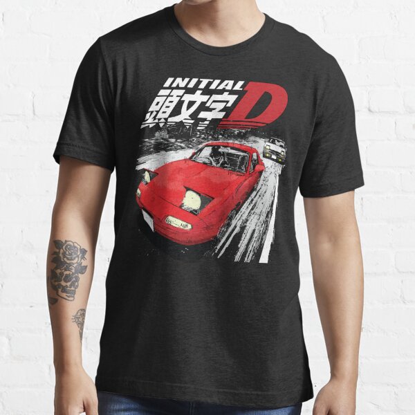 Initial D - Mountain Drift Racing Tandem AE86 vs FD rx-7 Essential T-Shirt  for Sale by cowtownCOWBOY