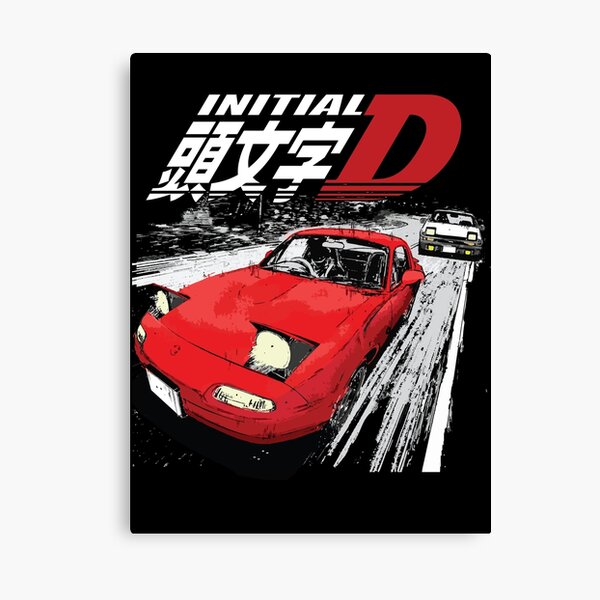 Item preview, Initial D - Mountain Drift Racing Tandem Takumi Fujiwara AE86 vs Toru Suetsugu's Eunos MX5 miata NA Roadster designed and sold by cowtownCOWBOY.