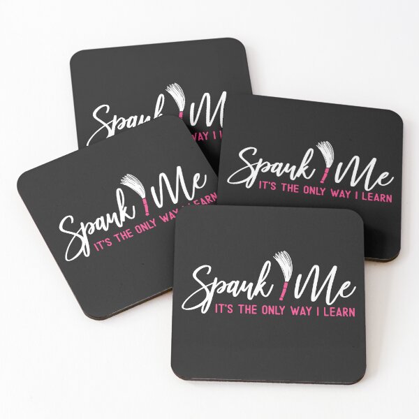 Item preview, Spank Me It's The Only Way I Learn Pink Letters Funny Quote  designed and sold by alenaz.