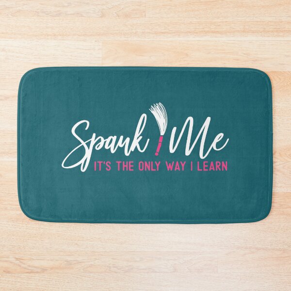Item preview, Spank Me It's The Only Way I Learn Pink Letters Funny Quote  designed and sold by alenaz.