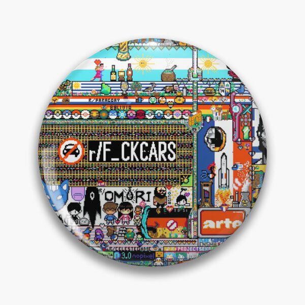 Item preview, reddit r/place r/f_ckcars designed and sold by billiekeeses.
