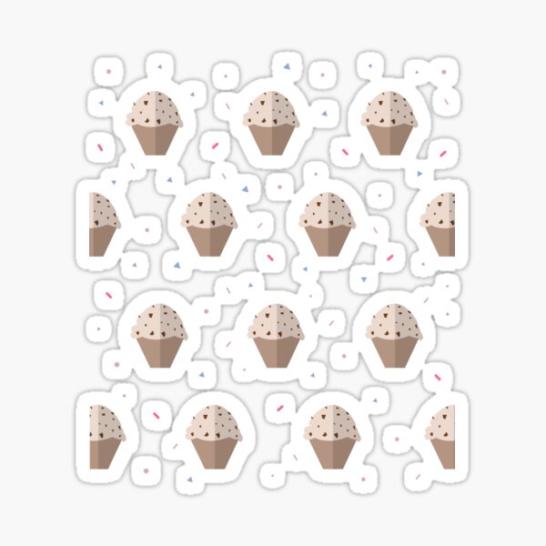 Muffin Pattern Sticker