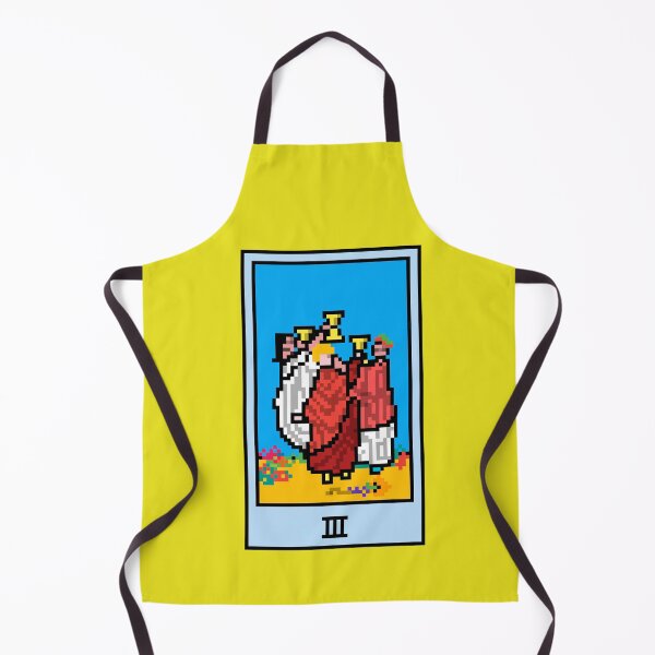 Item preview, Wait, is this pixel art tarot? Yellow - Minor Arcana 'Three of Cups' (Design for T-shirt, stickers and other accessories) designed and sold by Pixel Waite.
