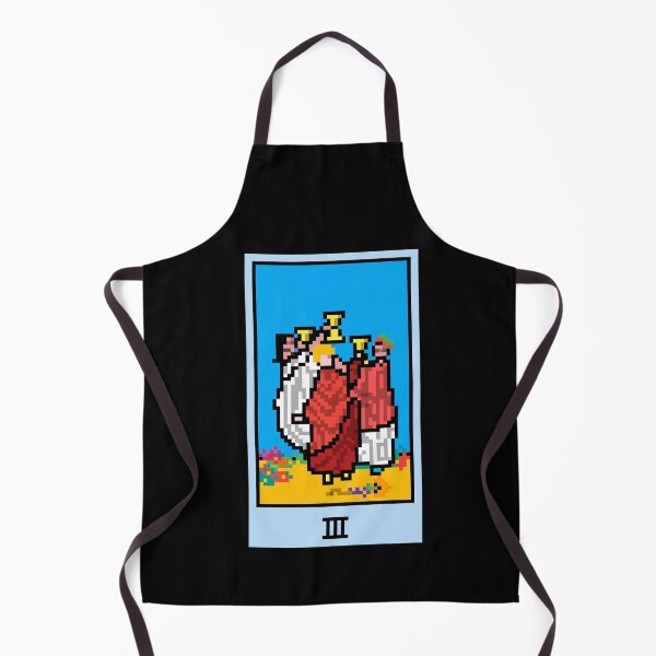 Item preview, Wait, is this pixel art tarot? Black - Minor Arcana 'Three of Cups' (Design for T-shirt, stickers and other accessories) designed and sold by Pixel Waite.