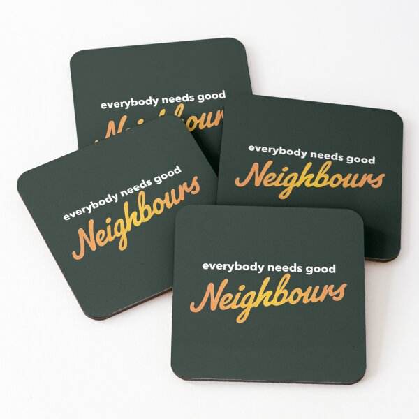 Item preview, Everybody needs good Neighbours logo   designed and sold by KorraKreations.