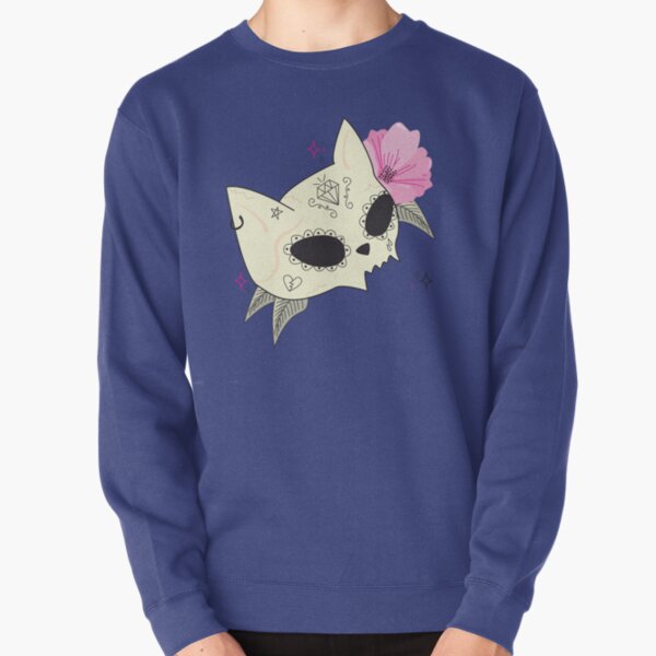 Cat Skull Vanitas Pullover Sweatshirt