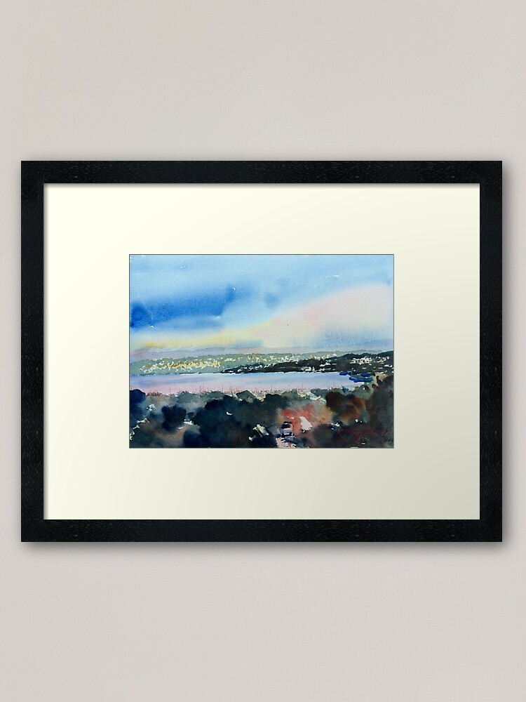 Alternate view of Monterey Bay, California Framed Art Print