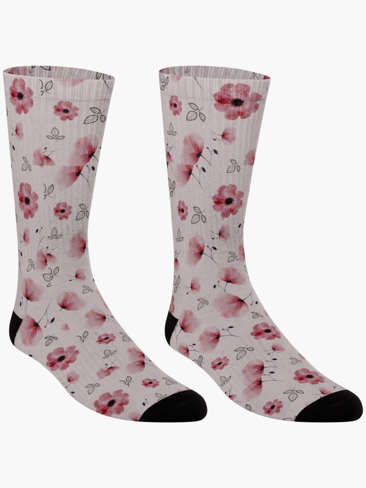 Thumbnail 3 of 5, Socks, Beautiful Spring Flower designed and sold by PatternTale.