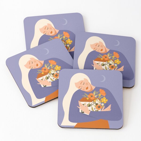 Item preview, Girl embracing her blooming house. Reverent attitude to sweet home. designed and sold by AngelinaBambina.