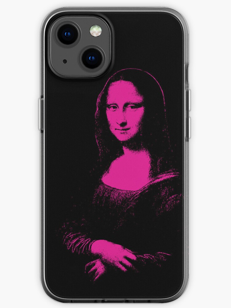 Pink Purple Mono Color Mona Lisa iPhone Case