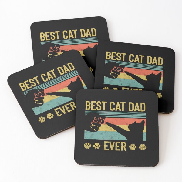Item preview, Best Cat Dad Ever Funny Vintage Retro Cat Daddy Father Gift, Simple Graphic,  designed and sold by DaviidSTORE.