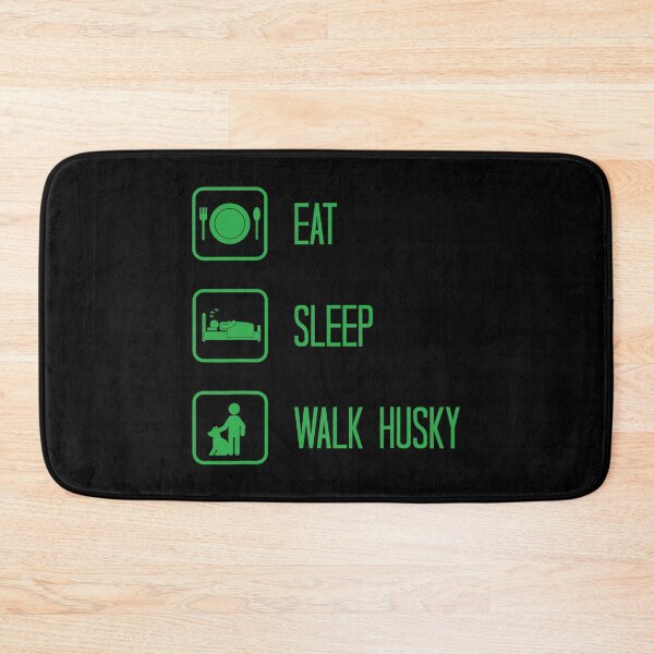 Item preview, Eat Sleep Walk Husky Siberian Husky designed and sold by PerkinsAarav.