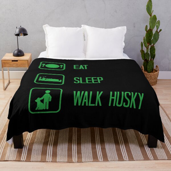 Item preview, Eat Sleep Walk Husky Siberian Husky designed and sold by PerkinsAarav.