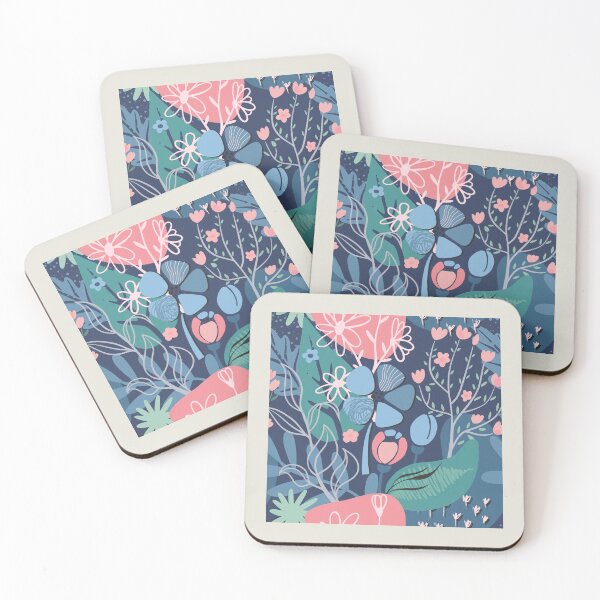 Item preview, Abstract Colourful Flowers 5 designed and sold by simplydesignart.