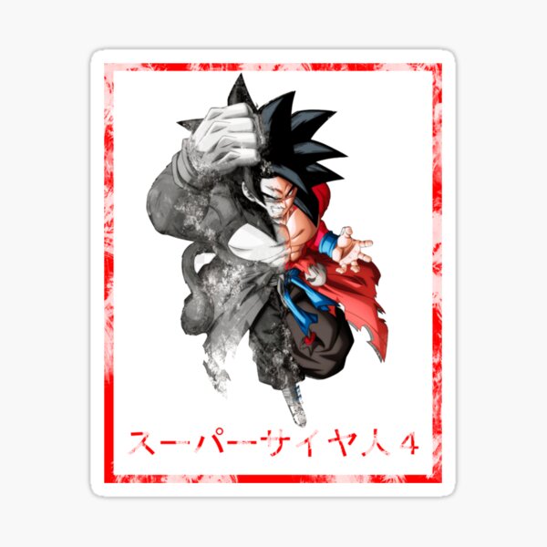 Goku Super Saiyan 4 Sticker for Sale by qalandar92