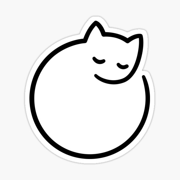 Item preview, Minimal cat (white) designed and sold by irmirx.