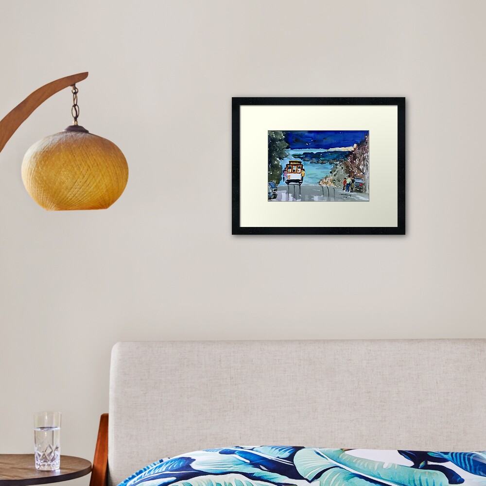 San Francisco trolley Framed Art Print