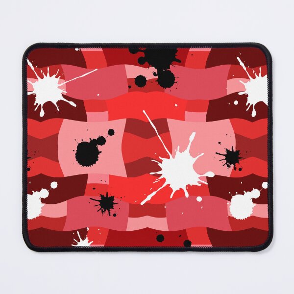 Item preview, Red Camouflage with Black and White Ink Spots Pattern designed and sold by quinellie.