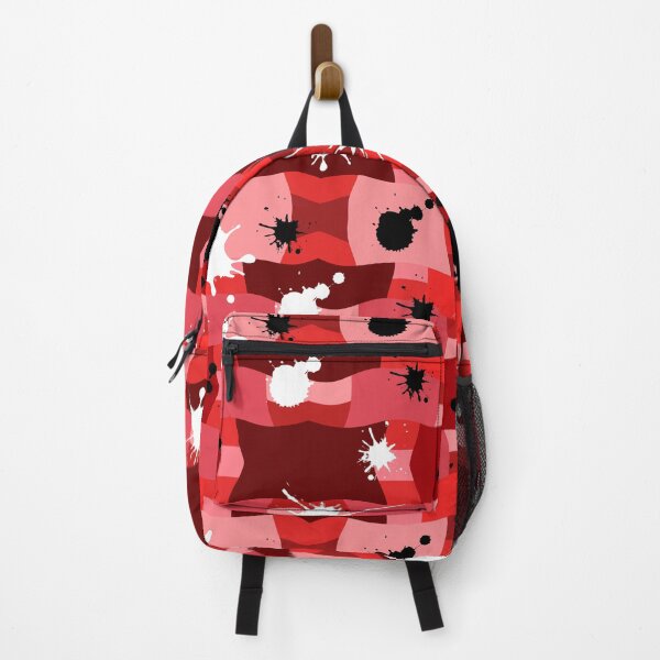 Item preview, Red Camouflage with Black and White Ink Spots Pattern designed and sold by quinellie.