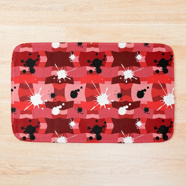Item preview, Red Camouflage with Black and White Ink Spots Pattern designed and sold by quinellie.