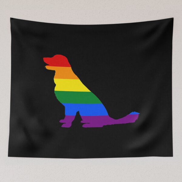Item preview, Gay Pride Dog Proud Mom Rainbow Flag Golden Retriever Classic . designed and sold by koskiemjbelz.