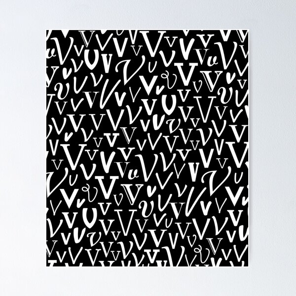Item preview, V | Typography (Black) designed and sold by gembers.