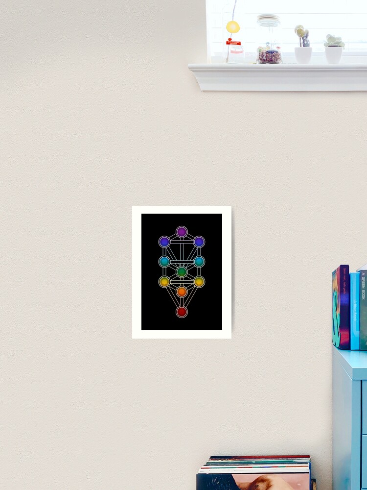 Chakra Mandala Tree Of Life Art In Rainbow Colors Greeting Card