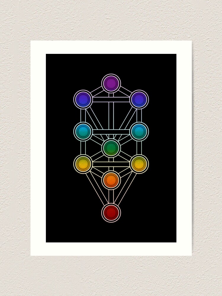 A Sacred Geometric Chakra Tree of Life Combining the Mystic Power