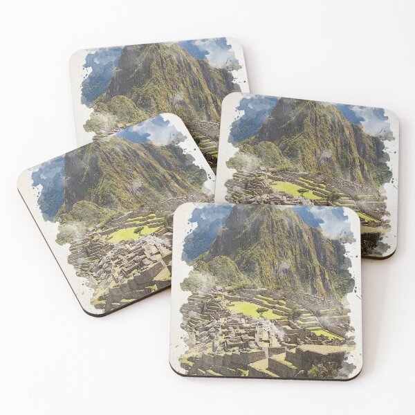 Item preview, Machu Picchu Peru Watercolor Art designed and sold by Blok45.