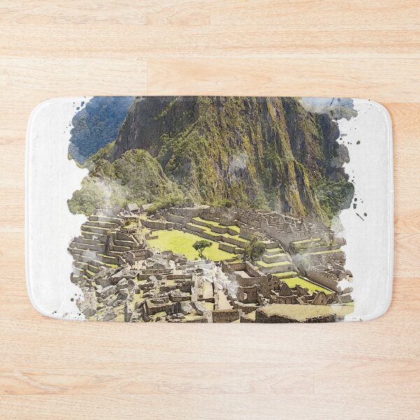 Item preview, Machu Picchu Peru Watercolor Art designed and sold by Blok45.