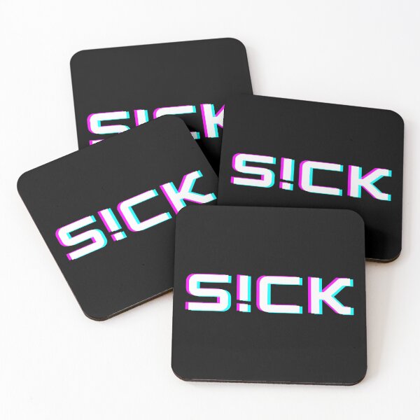 Item preview, S!ck Glowing Sickick white S!ckK!ck designed and sold by tshirtsandme.