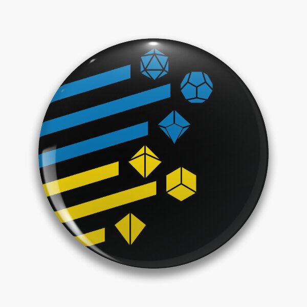 Artikelvorschau, Ukraine Polyhedral Dice Set Tabletop RPG Gaming entworfen und verkauft von pixeptional.
