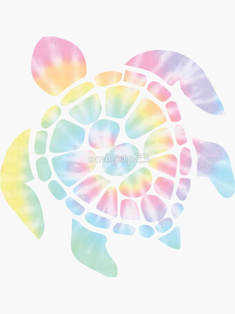 Tie Dye Sea Turtle by emilystp23