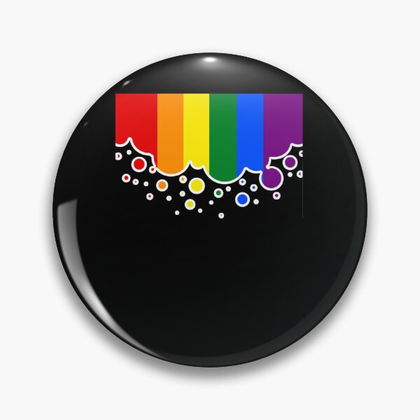 Item preview, Gay Pride Flag Falling Bubbles Silhouette on Black Chiffon Top designed and sold by koskiemjbelz.