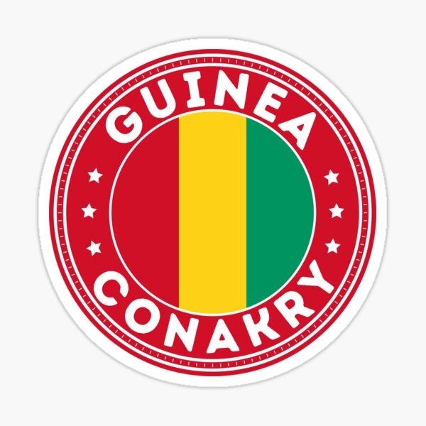 Autocollant mural drapeau Guinée - TenStickers