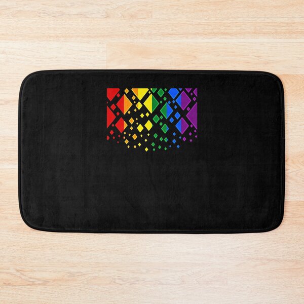 Item preview, Gay Pride Flag Falling Diamonds on Black Sleeveless Top designed and sold by koskiemjbelz.