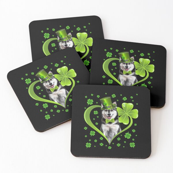 Item preview, Funny Puppy Shamrock Siberian Husky Dog St Patricks Day designed and sold by PerkinsAarav.