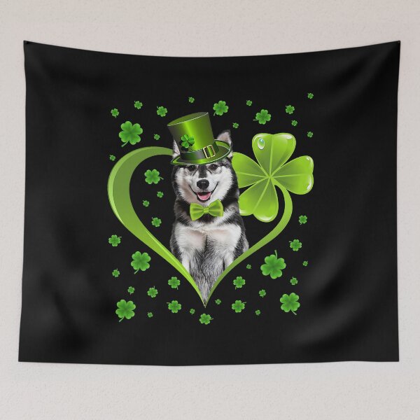 Item preview, Funny Puppy Shamrock Siberian Husky Dog St Patricks Day designed and sold by PerkinsAarav.