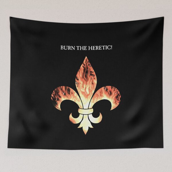 Item preview, Flaming Fleur De Lis Burn! designed and sold by SideQuest - Scribbled Chaos!.