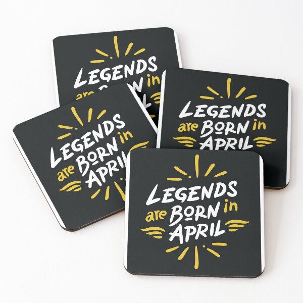 Item preview, April Birthday Quote - Legends Are Born In April  designed and sold by EdwinLester0.