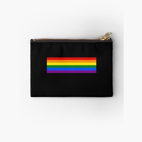 Item preview, Gay Pride Flag Horizontal Stripe on Black Chiffon Top designed and sold by koskiemjbelz.